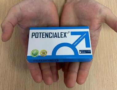 Foto de empaque Potencialex, experiencia de uso de cápsulas